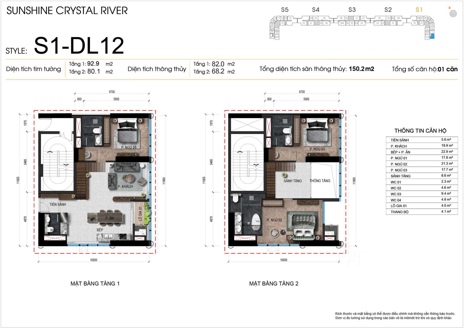 Mặt bằng kỹ thuật 2D Duplex 3PN m&atilde; DL12 tầng 37 - 38 t&ograve;a S1